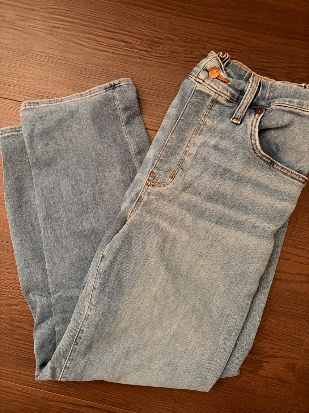 Madewell Light Wash Straight Jeans